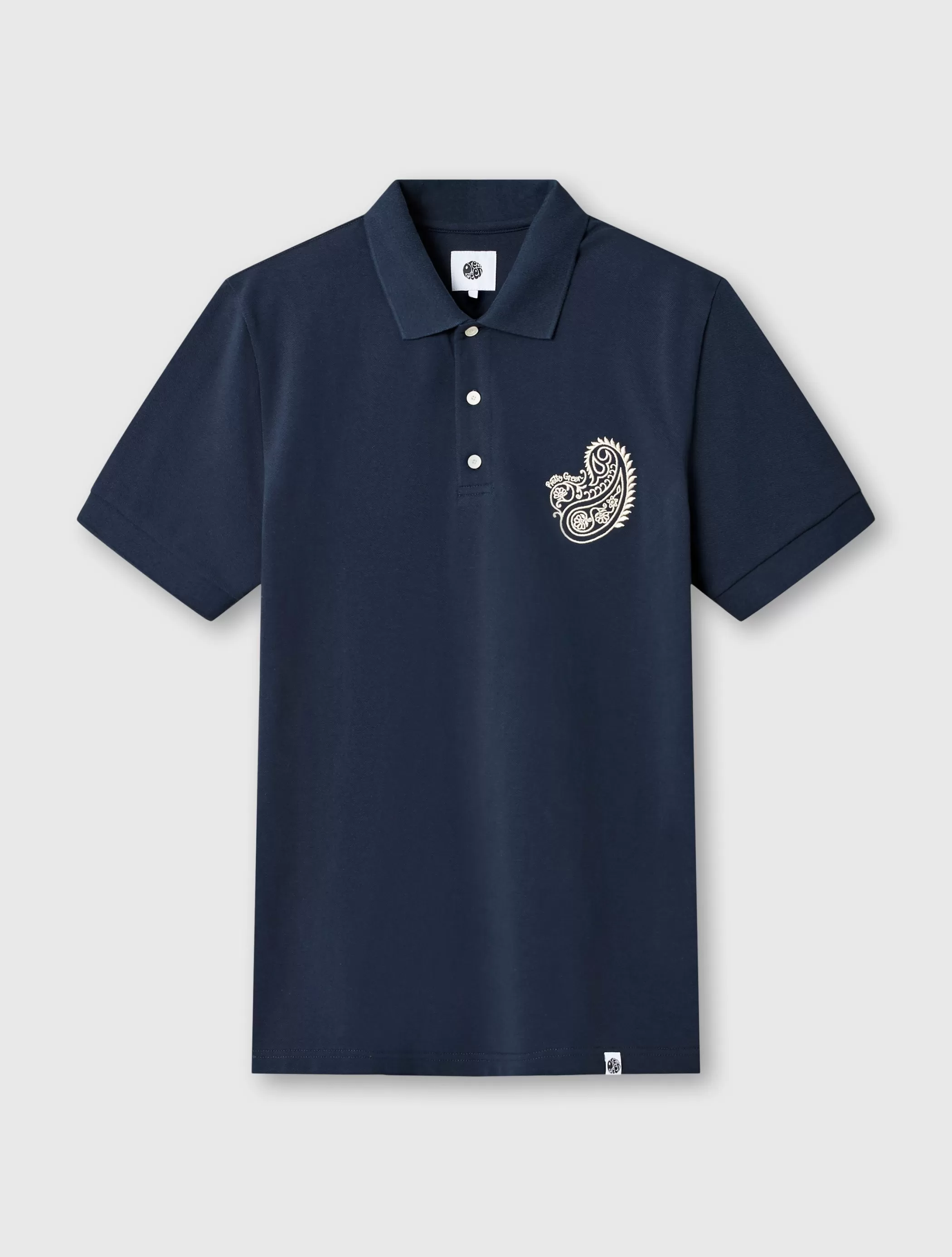 Sale Bay Paisley Embroidered Polo Polos