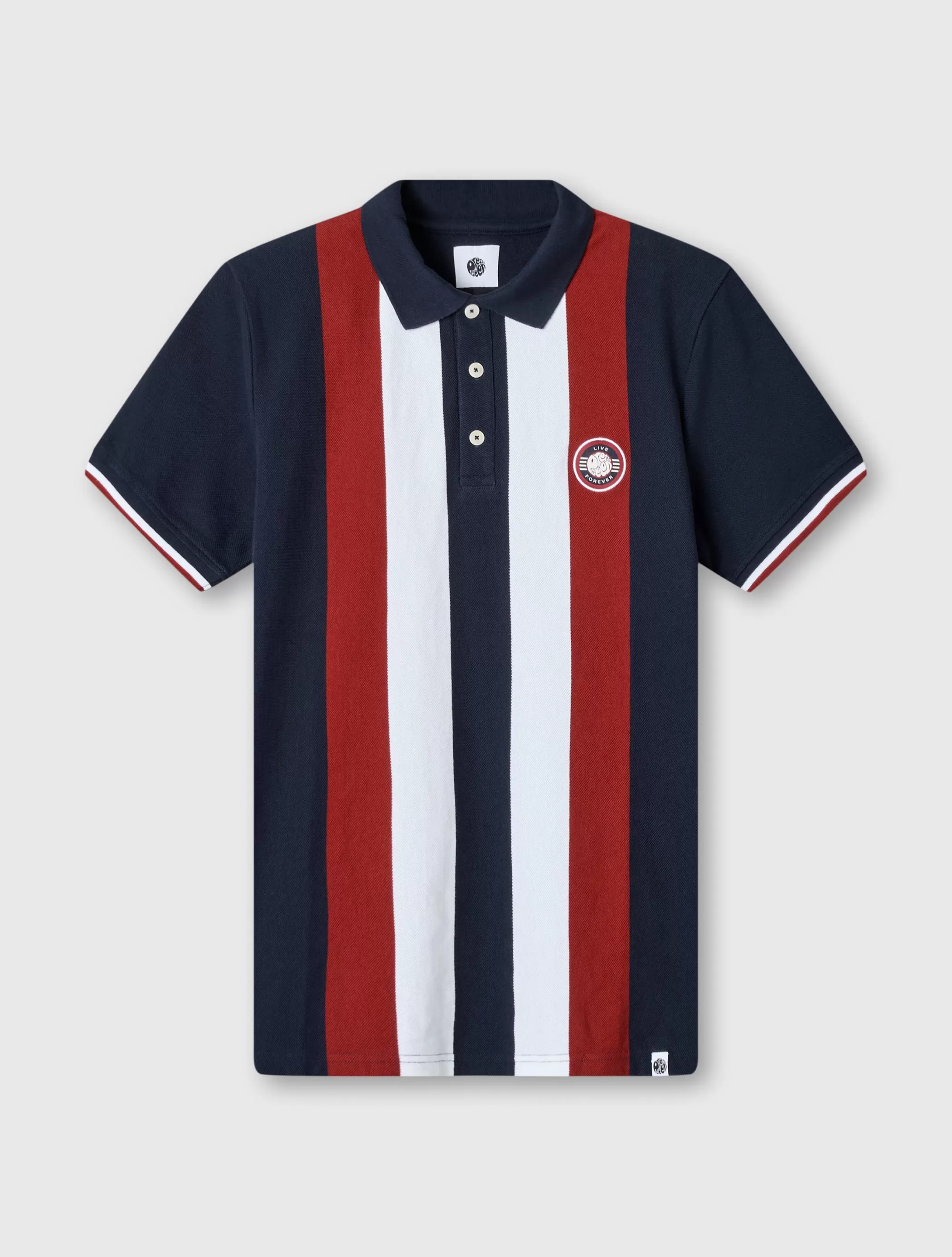 Outlet Live Forever Engineered Stripe Polo Polos