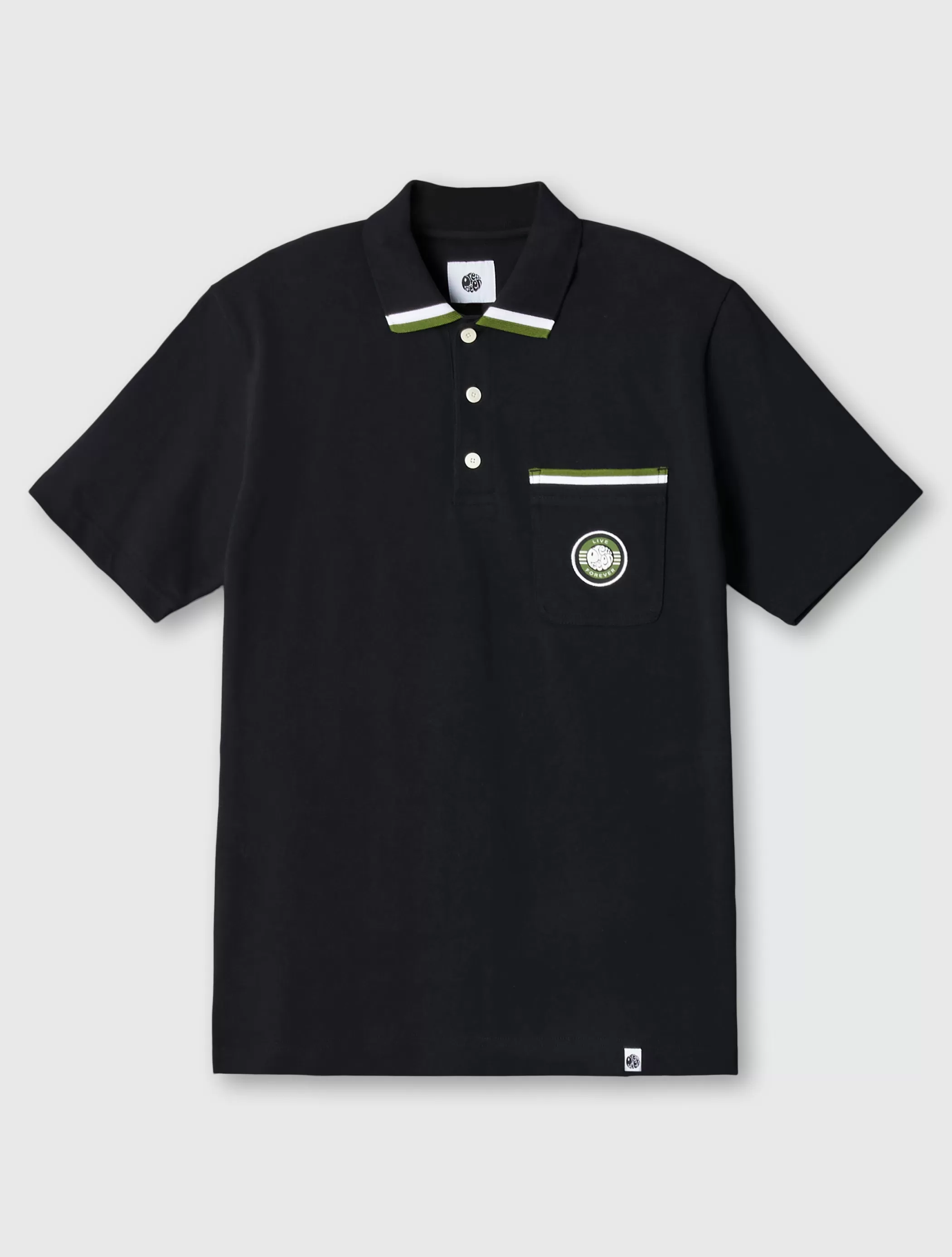 Cheap Live Forever Pocket Polo Polos