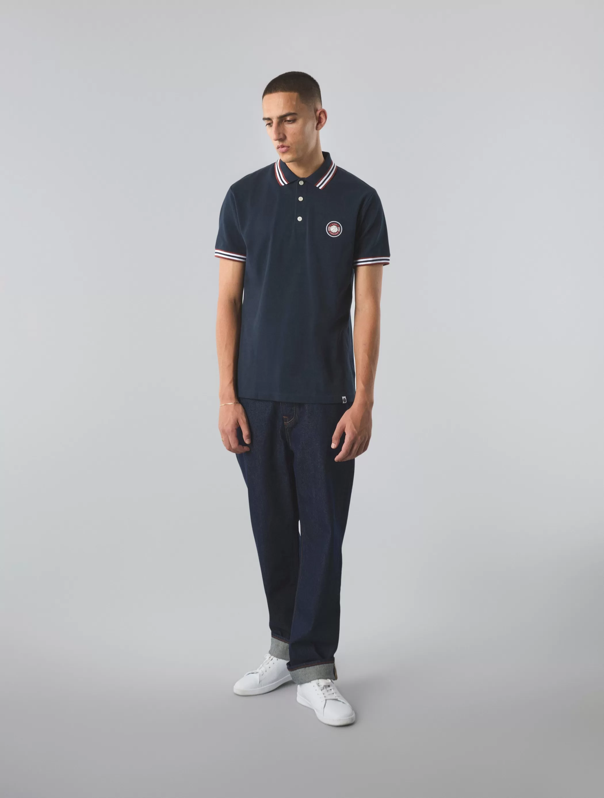 Online Live Forever Tipped Polo Polos