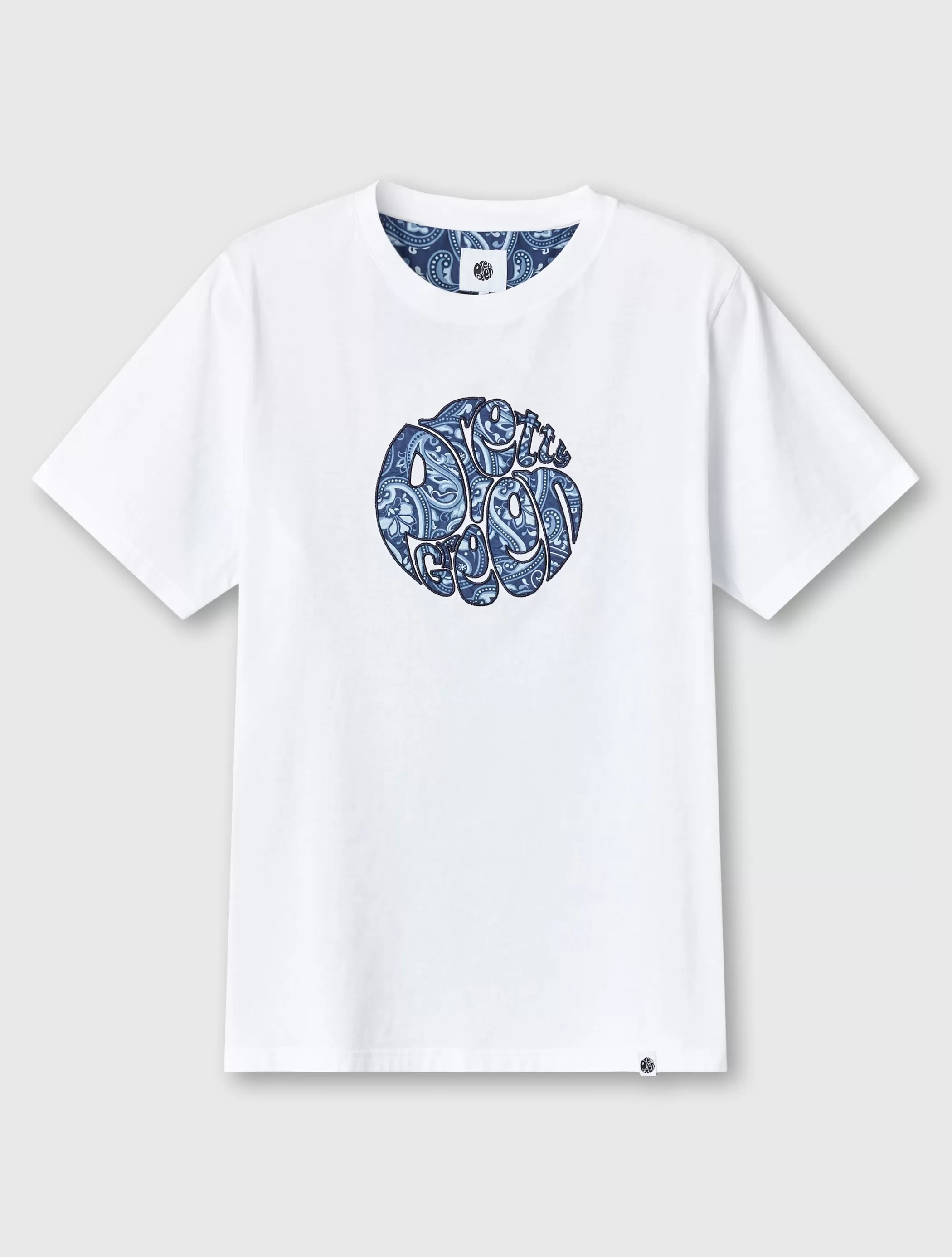 Cheap Mens Paisley Applique Logo T-shirt T-shirts