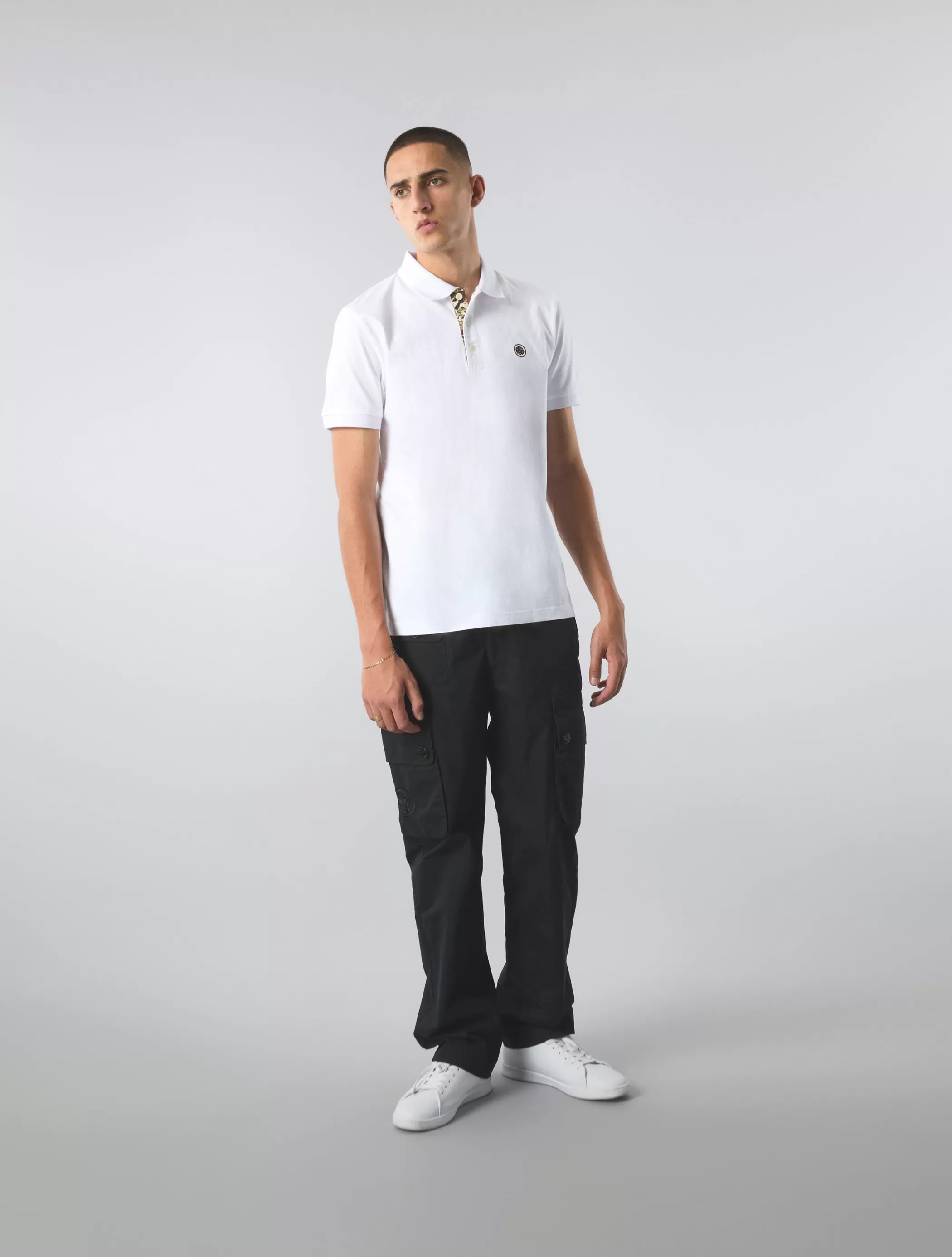 Online Prestleigh Floral Placket Polo Polos