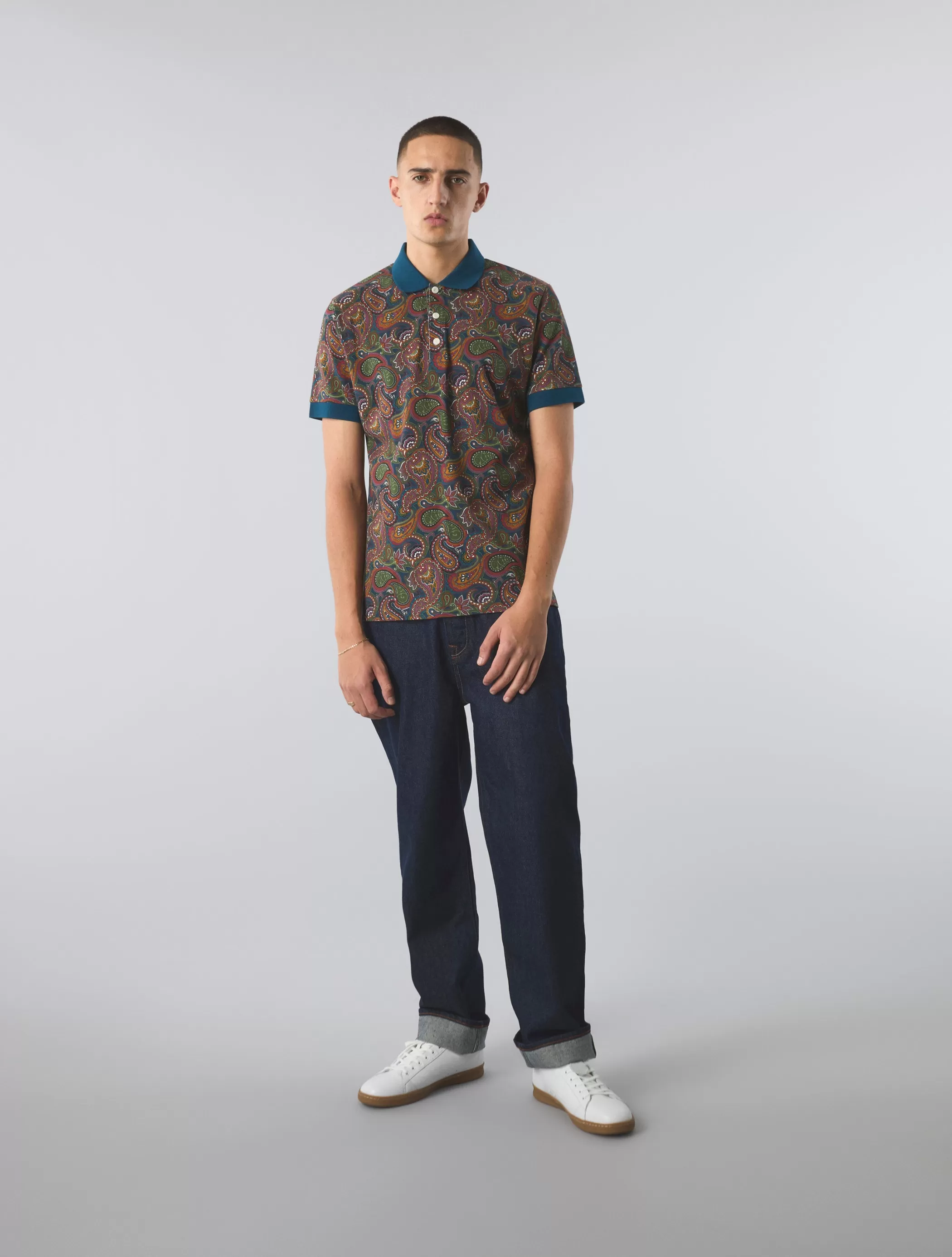 Best Sale 15th Anniversary Paisley Polo Polos