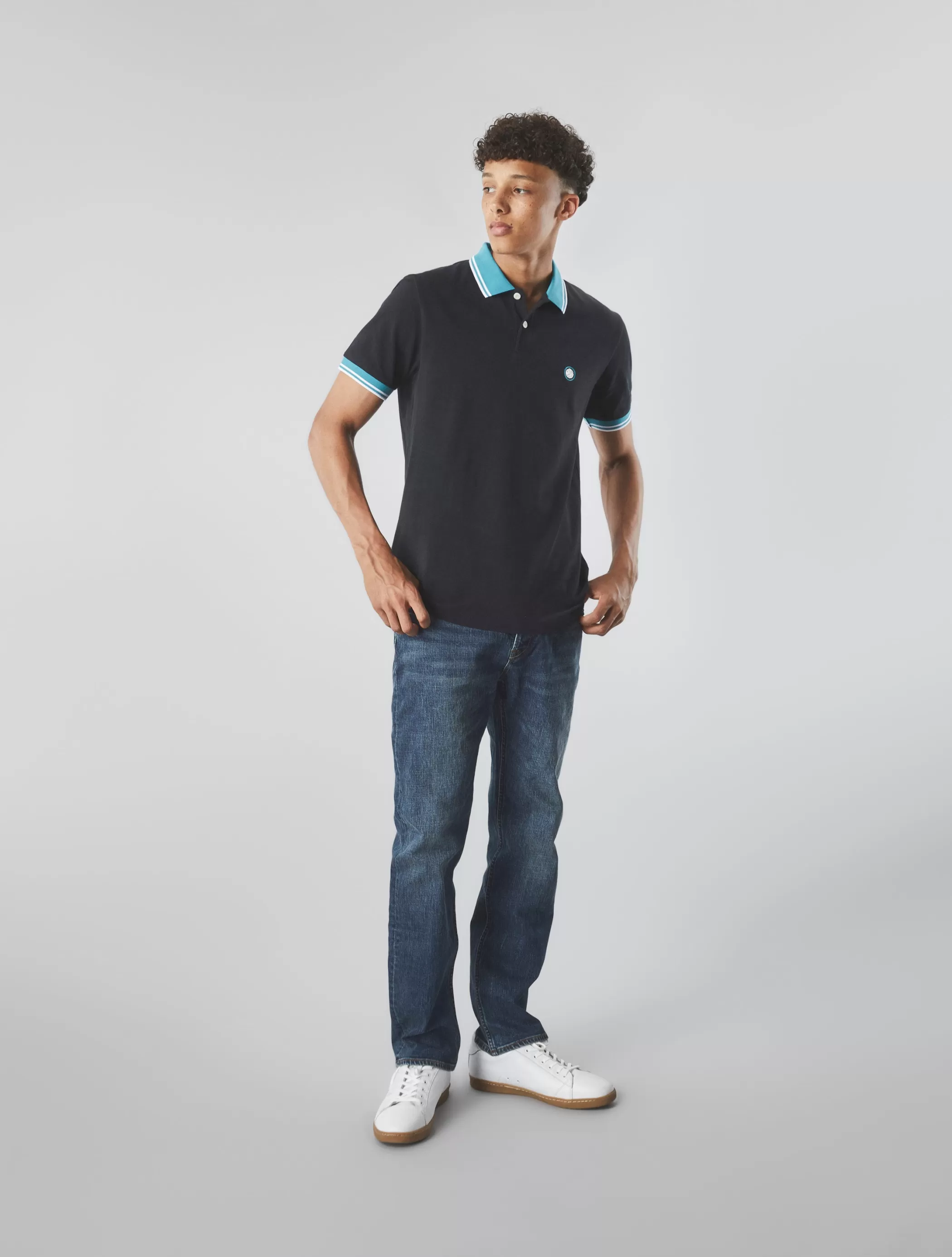 Best Sale Tilby Contrast Collar Polo Polos